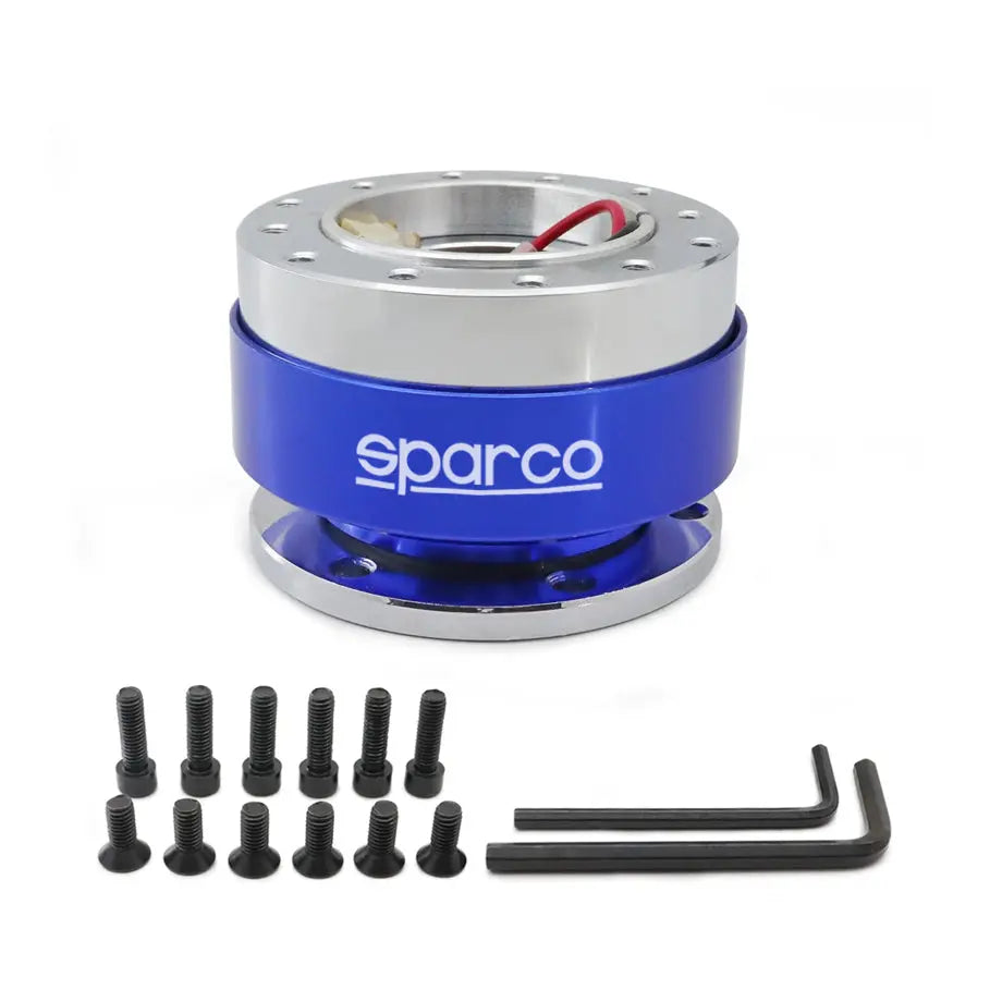 Sparco Quick Release Steering Wheel Hub Kit (Blue)