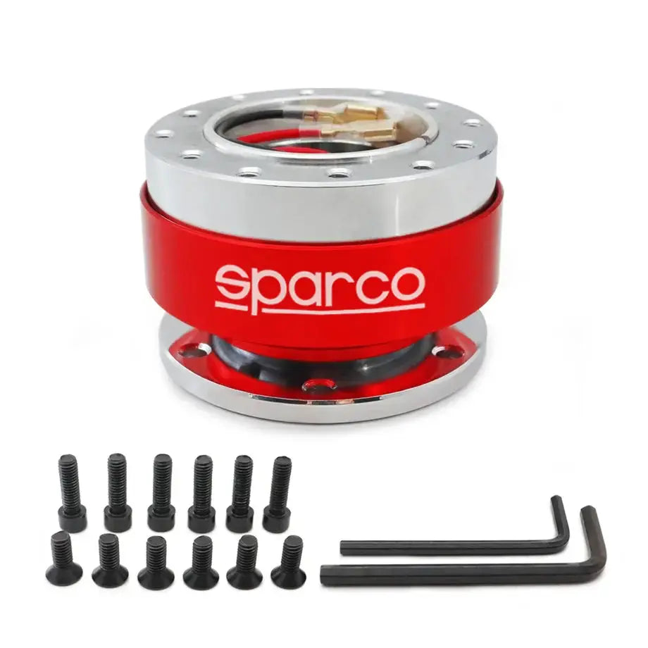 Sparco Quick Release Steering Wheel Hub Kit (Red)