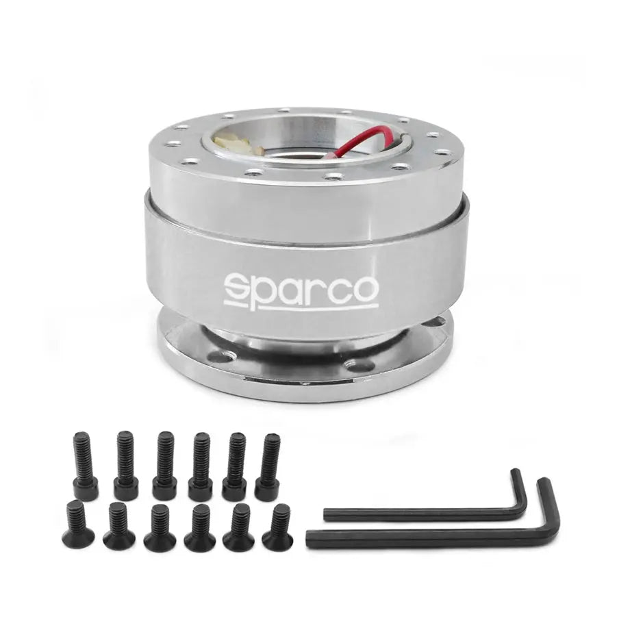 Sparco Quick Release Steering Wheel Hub Kit (Silver)
