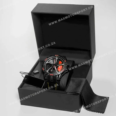 Sports Car Rim Wheel Watch - Audi RS7 Spinning Face