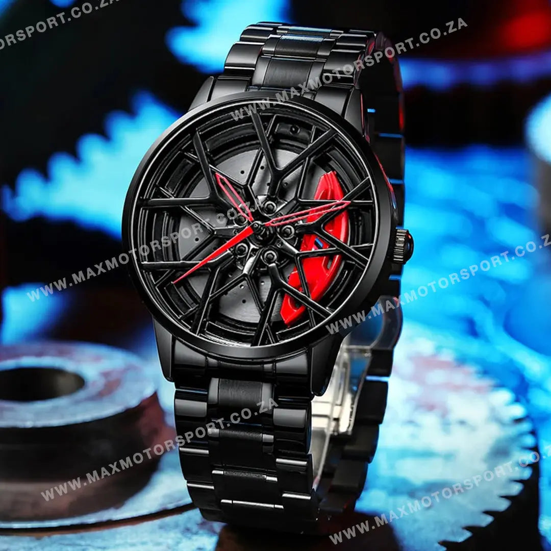 Sports Car Rim Wheel Watch - BM M8 Spinning Face