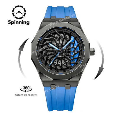 Sports Car Rim Wheel Watch - BM i8 Spinning Face