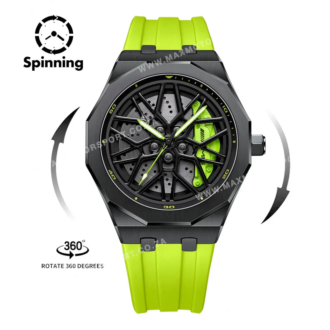 Sports Car Rim Wheel Watch - Benz G55 Spinning Face