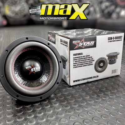 Star Sound 8" SSW-8-8000D2 DVC D2 Subwoofer (8000W)