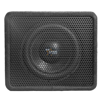 Star Sound Cube Series 10″ Compact Subwoofer Enclosure with Built-In Amplifier - 300W RMS