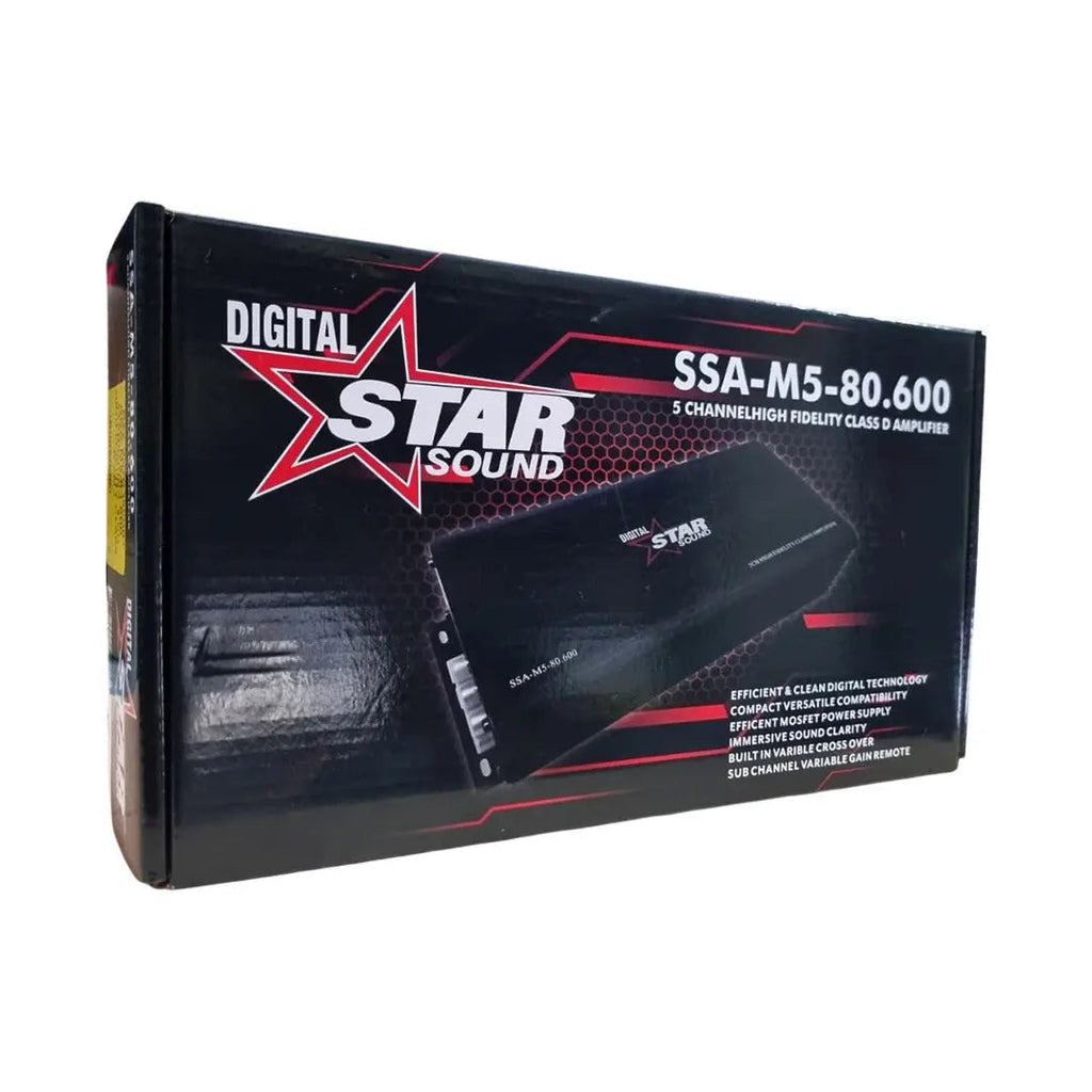 Star Sound SSA-M5-80-600 High Fidelity Class-D 5-Channel Amplifier