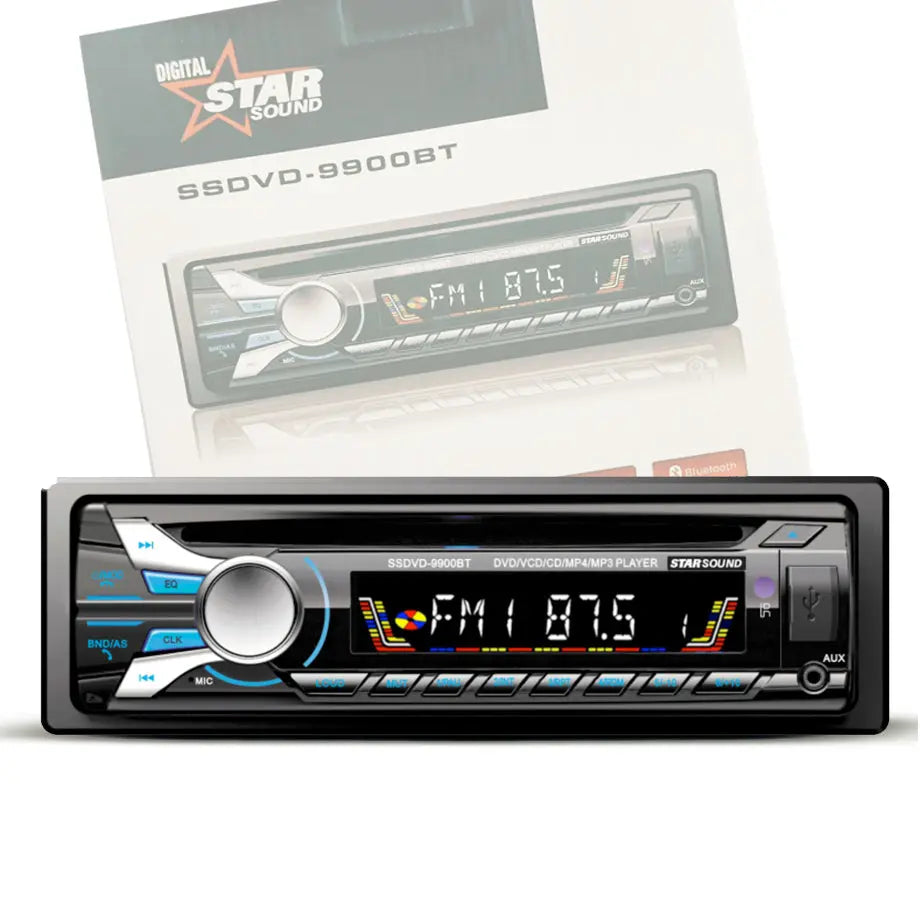 Star Sound SSDVD-9900BT DVD Front Loader Media Player With USB & Bluetooth