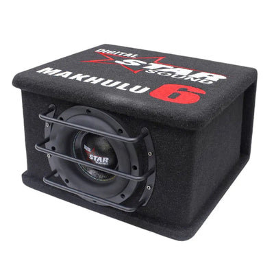 Star Sound SSW-MK-6000A Makhulu Series 6.5″ Compact Subwoofer Enclosure with Built-In Amplifier - 300W RMS