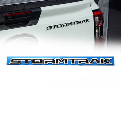 Stormtrak Lettering Badge - (White & Black)