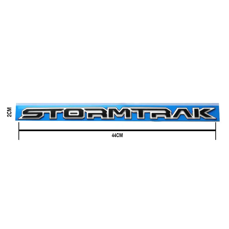 Stormtrak Lettering Badge - (White & Black)