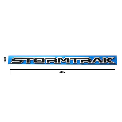 Stormtrak Lettering Badge - (White & Black)