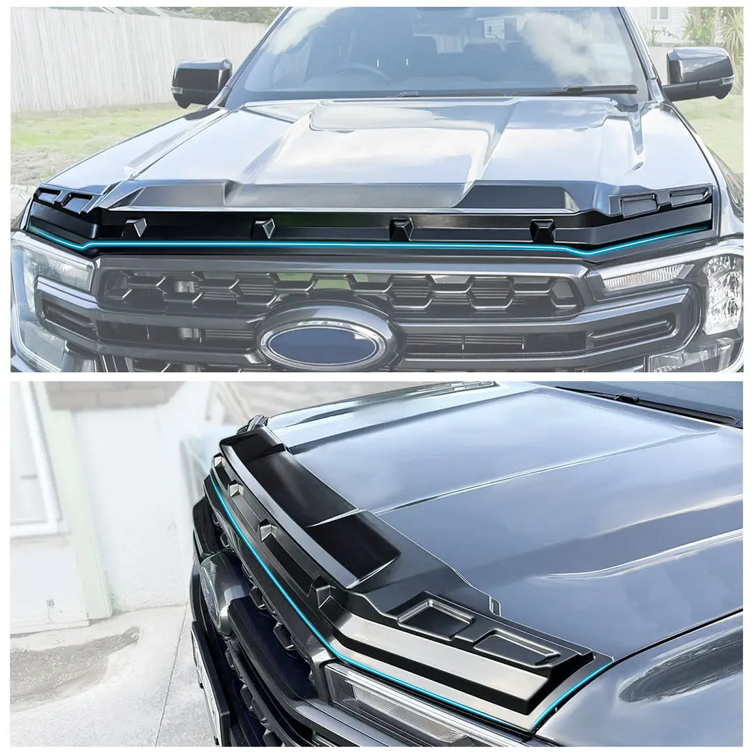 Suitable To Fit -  Ranger Next Gen (22-On) Off-Road Gravel Bonnet Guard - Matte Black