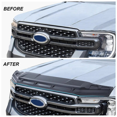 Suitable To Fit -  Ranger Next Gen (22-On) Off-Road Gravel Bonnet Guard - Matte Black