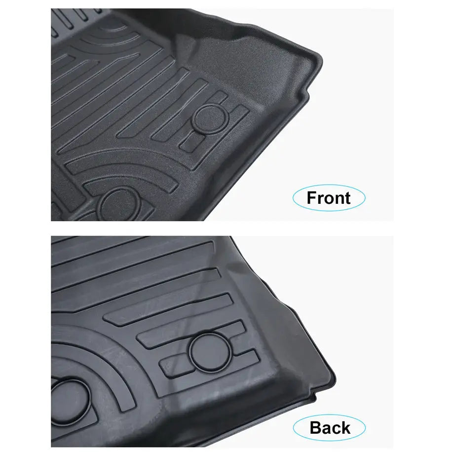 Suitable To Fit - Ranger Next Gen (22-On) Double-Cab Moulded TPE Rubber Floor Mats (3-Piece)