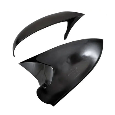 Suitable To Fit - VW Golf 5 Gloss Black Wing Style Stick-On Mirror Covers (03-09)