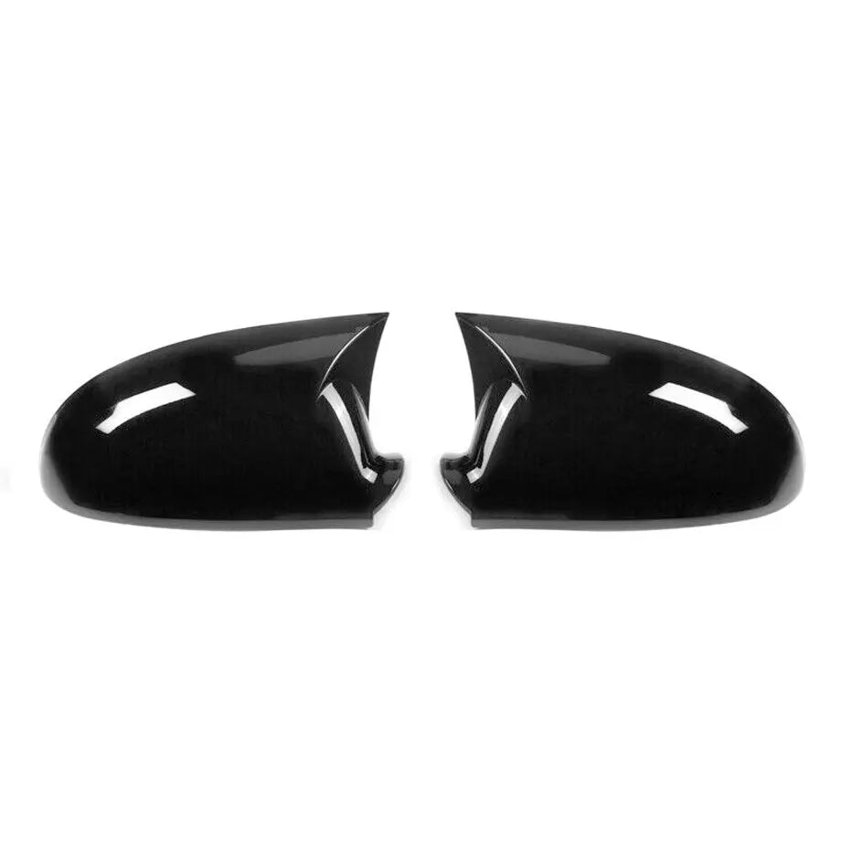 Suitable To Fit - VW Golf 5 Gloss Black Wing Style Stick-On Mirror Covers (03-09)