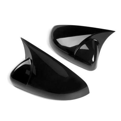 Suitable To Fit - VW Golf 6 Gloss Black Wing Style Stick-On Mirror Covers