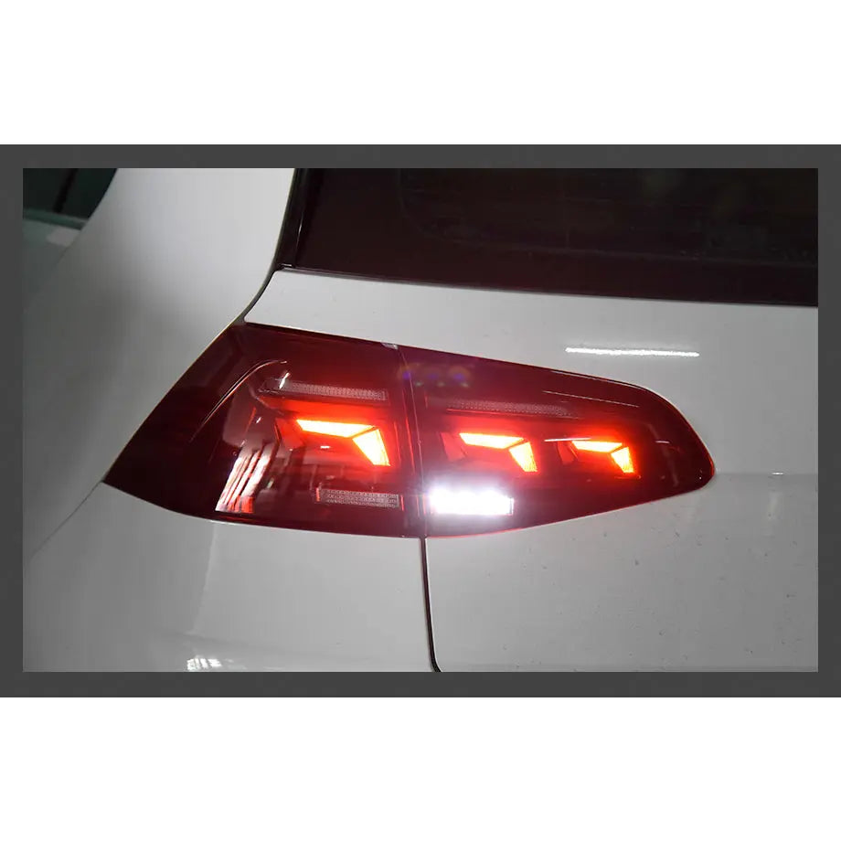 Suitable To Fit - VW Golf 7 / 7.5 IQ Style Smoked Red LED Sequential Taillights