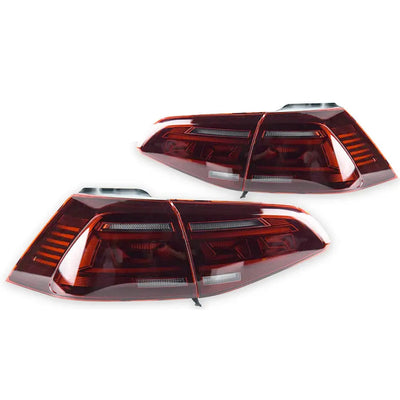 Suitable To Fit - VW Golf 7 / 7.5 IQ Style Smoked Red LED Sequential Taillights