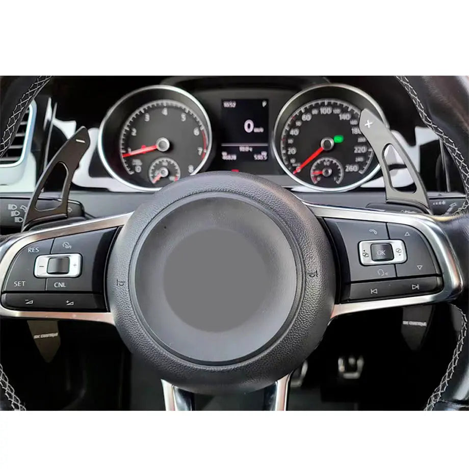 Suitable To Fit - VW Golf 7 GTI / R Aluminium Paddle Shift Extensions (Black)