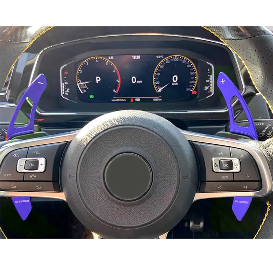 Suitable To Fit - VW Golf 7 GTI / R Aluminium Paddle Shift Extensions (Blue)