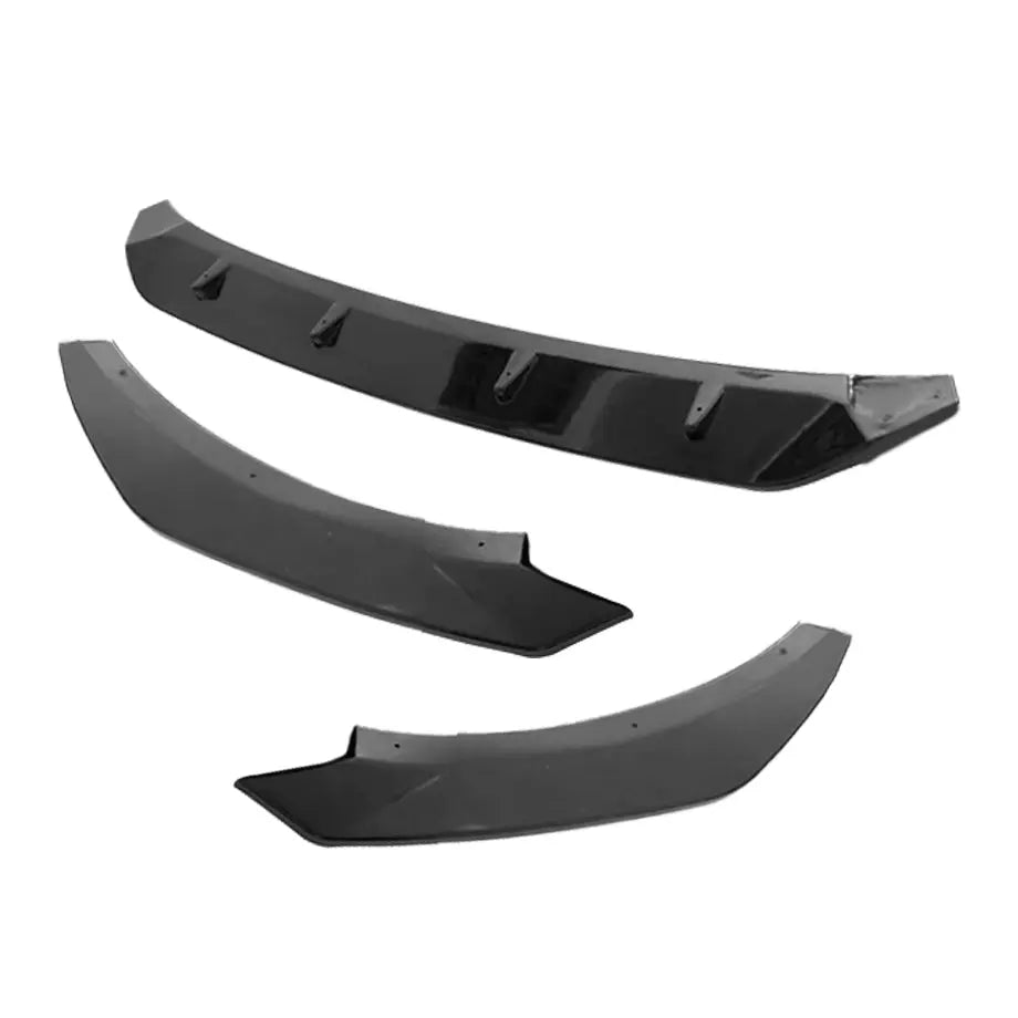 Suitable To Fit - VW Golf 8 GTI 3-Piece Gloss Black Front Spoiler - Type A