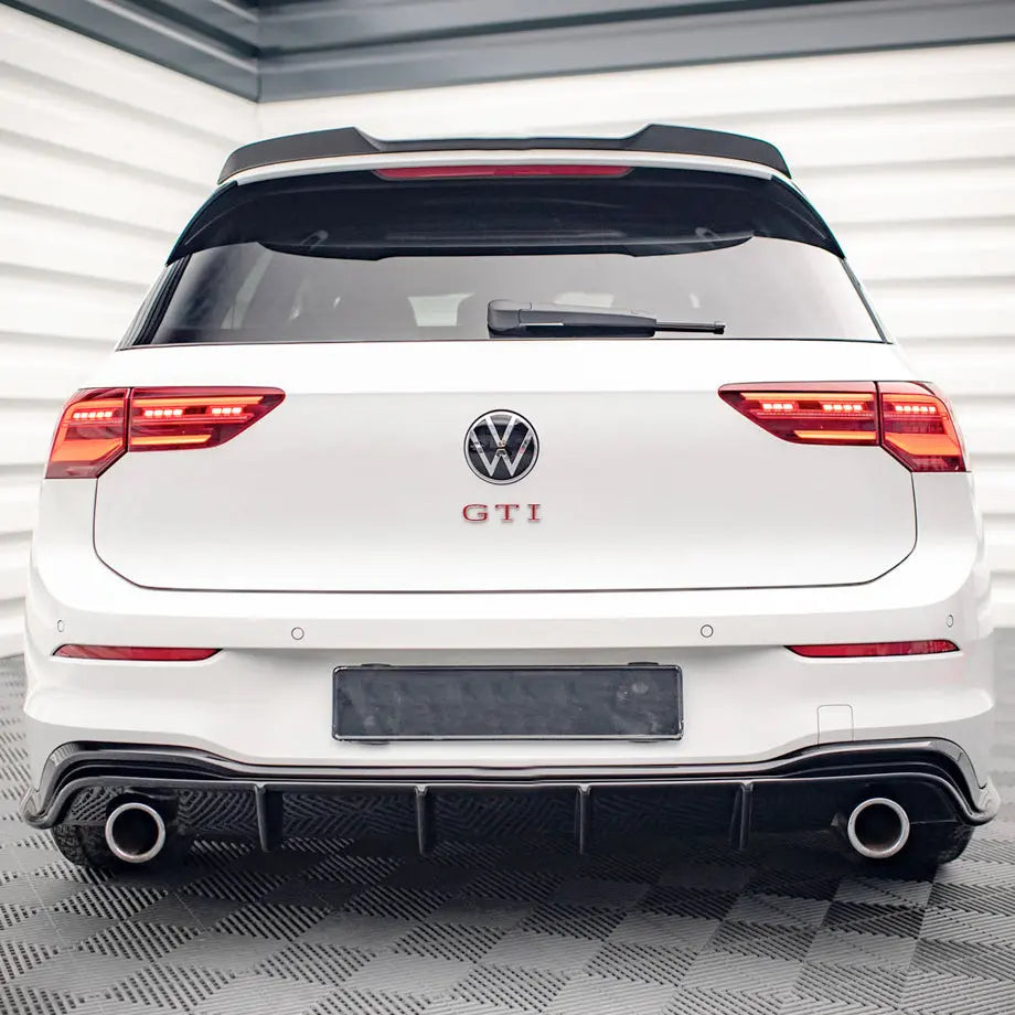 Suitable To Fit - VW Golf 8 GTI Maxton V1-Style Gloss Black Diffuser
