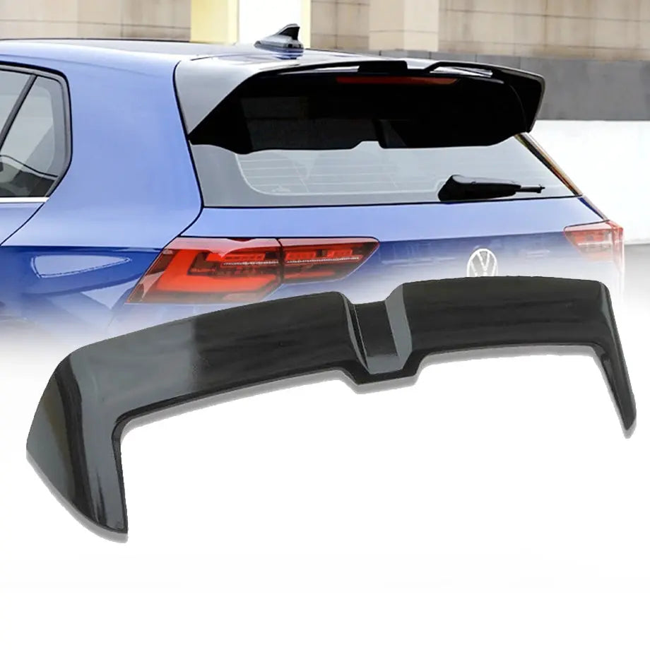 Suitable To Fit - VW Golf 8 R-Line (21-On) Oettinger Style Gloss Black Plastic Roof Spoiler