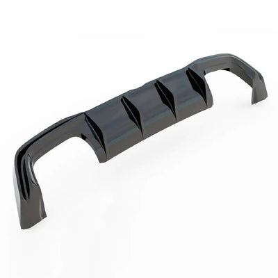 Suitable To Fit - VW Golf 8R Maxton V2-Style Gloss Black Diffuser