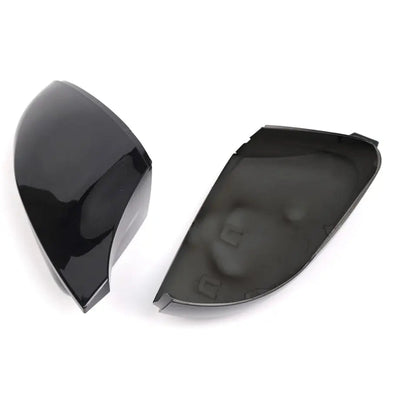 Suitable To Fit - VW Polo 6 Gloss Black Wing Style Clip-On Mirror Covers (10-On)