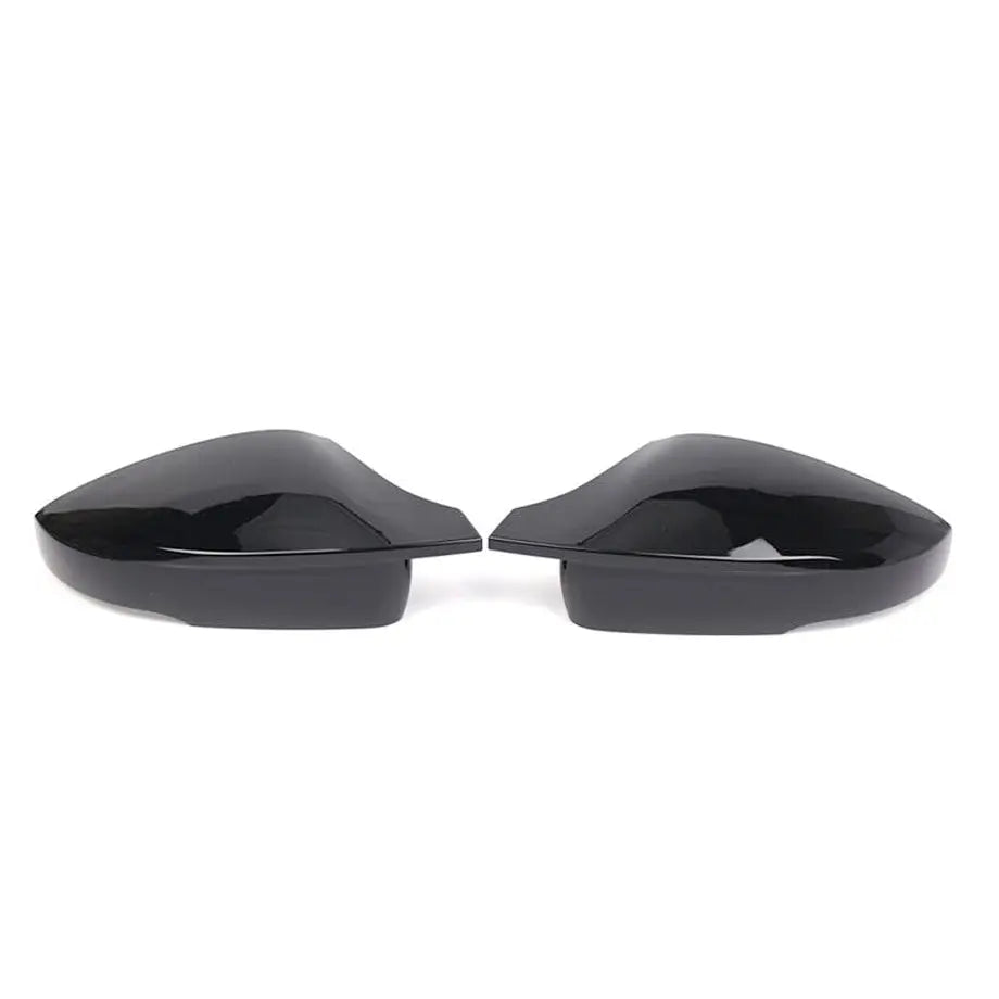 Suitable To Fit - VW Polo 6 Gloss Black Wing Style Clip-On Mirror Covers (10-On)