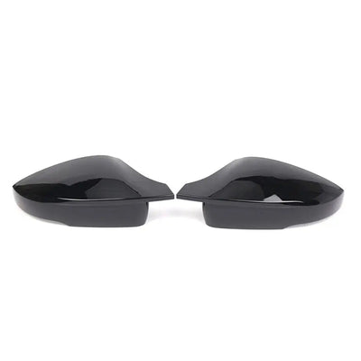 Suitable To Fit - VW Polo 6 Gloss Black Wing Style Clip-On Mirror Covers (10-On)