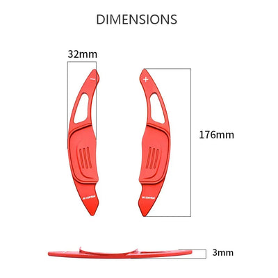 Suitable To Fit - VW Polo 6C GTI Aluminium Paddle Shift Extensions (15-18)