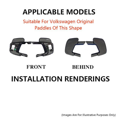 Suitable To Fit - VW Polo 6C GTI Aluminium Paddle Shift Extensions (15-18)