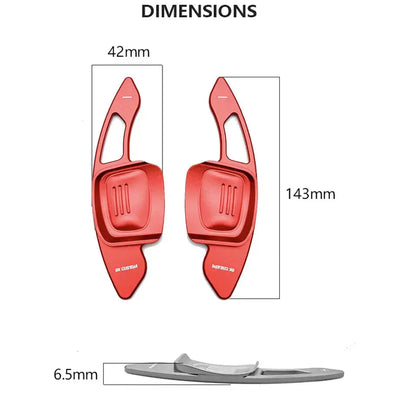Suitable To Fit - VW Polo 8 Life (23-On) Aluminium Paddle Shift Extensions