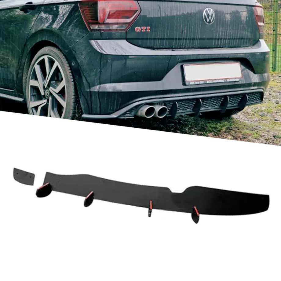Suitable To Fit - VW Polo 8 AW GTI Maxton Style Rear Diffuser (18-22)