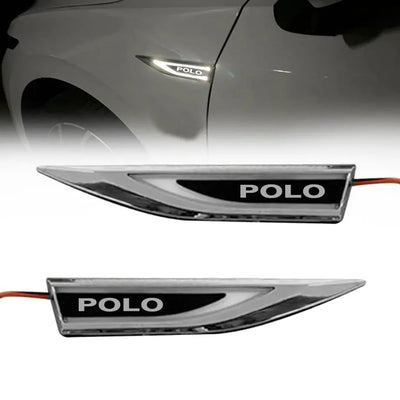 Suitable To Fit - VW Polo LED Light Up Side Fender Badge (Pair)