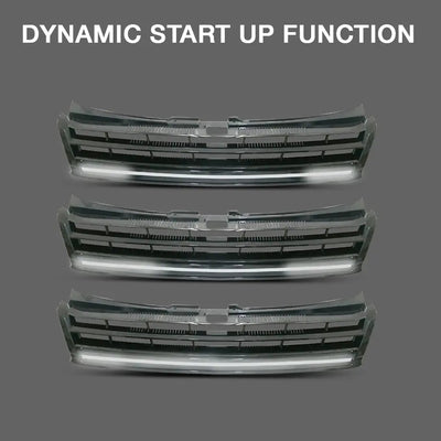 Suitable To Fit - VW Polo Vivo (10-18) De-Badged Dual-Function LED Grille