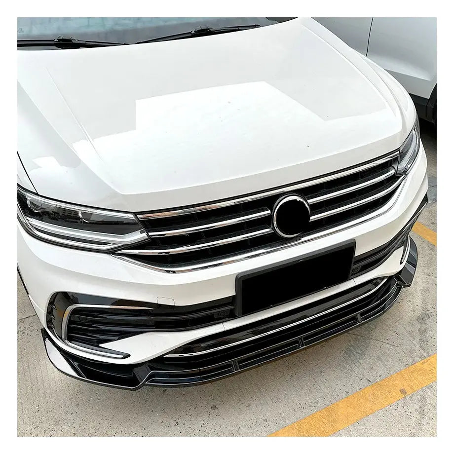 Suitable To Fit - VW Tiguan R / R-Line (21-On) Gloss Black 3-Piece Front Spoiler