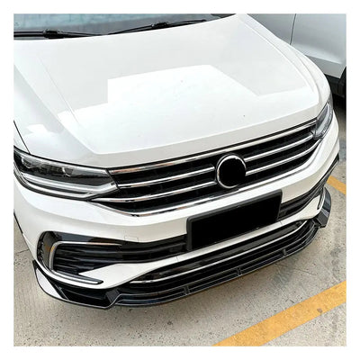 Suitable To Fit - VW Tiguan R / R-Line (21-On) Gloss Black 3-Piece Front Spoiler