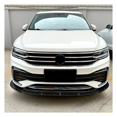 Suitable To Fit - VW Tiguan R / R-Line (21-On) Gloss Black 3-Piece Front Spoiler