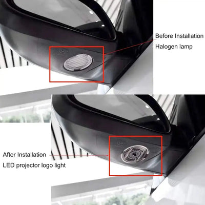 Suitable To Fit - Everest (15-20) Side Mirror LED Projector Puddle Light With Logo