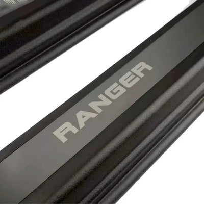 Suitable To Fit - Ranger Next Gen (22-On) Matte Black Door Sill With Ranger Logo