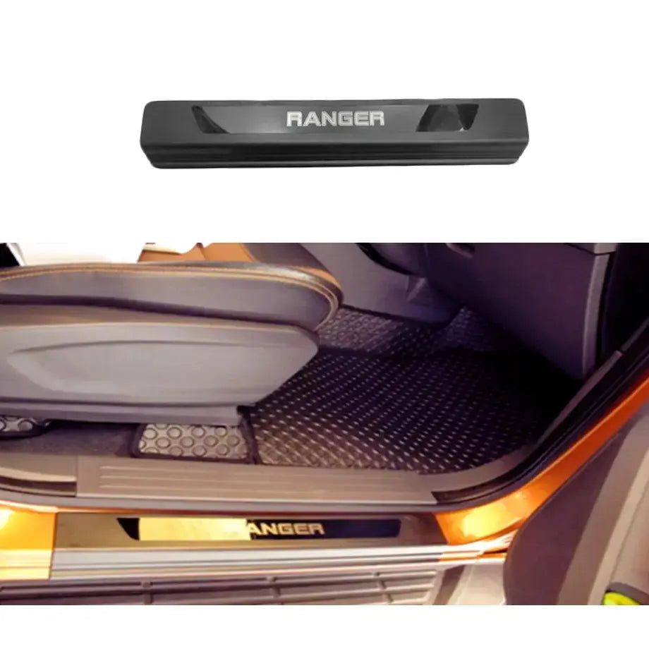 Suitable To Fit - Ranger Next Gen (22-On) Matte Black Door Sill With Ranger Logo