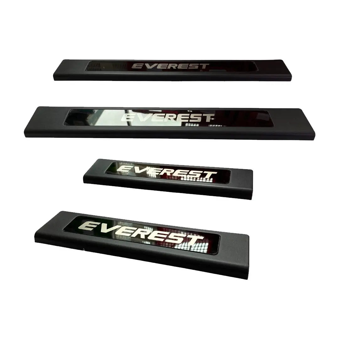 Suitable To Fit - Everest (15-On) Matte Black Door Sill With Logo
