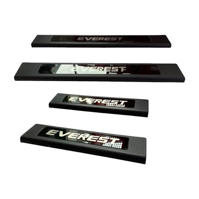 Suitable To Fit - Everest (15-On) Matte Black Door Sill With Logo