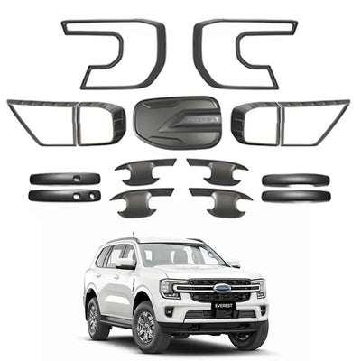 Suitable To Fit - Everest (23-On) Matte Black Accessory Trim Kit (15-Piece)