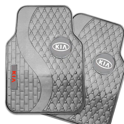 Suitable To Fit - Kia 5-Piece Rubber Car Mats (White)