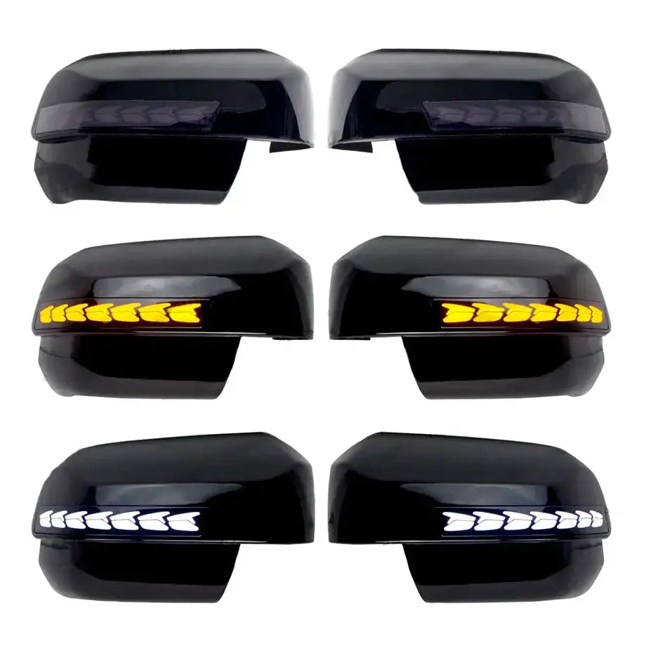 Suitable To Fit - Next Gen Everest (22-On) Gloss Black Sequential LED Mirror Covers