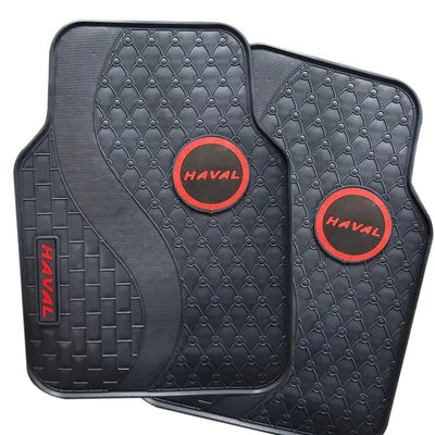 Suitable To Fit - Haval 5-Piece Rubber Car Mats (Red)